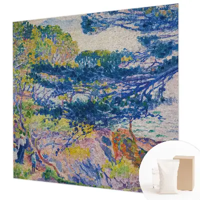 Foto behang op maat met een impressionistisch landschap als motief