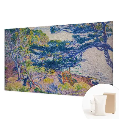 Foto behang op maat met een impressionistisch landschap als motief