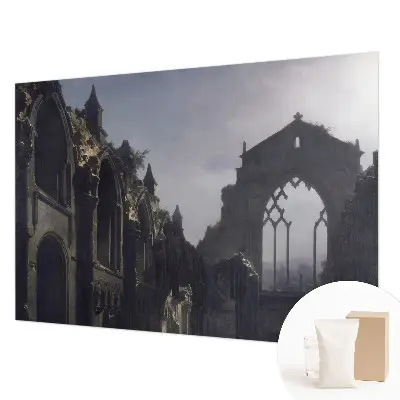 Fotobehang op maat met motief van gotische ruïnes