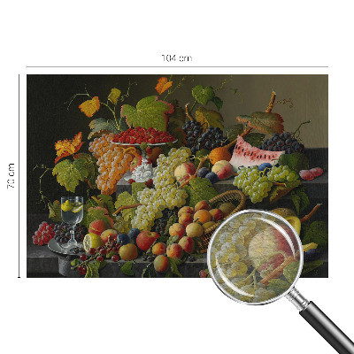 Naadloos fotobehang met een fruitsamenstelling als motief
