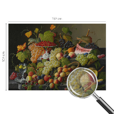 Naadloos fotobehang met een fruitsamenstelling als motief