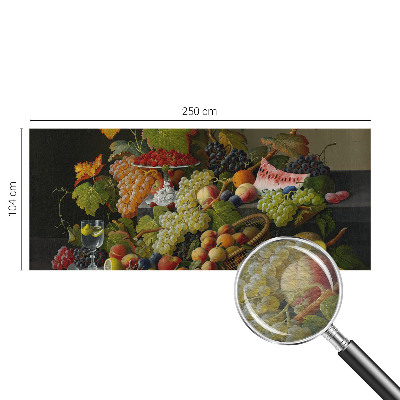 Naadloos fotobehang met een fruitsamenstelling als motief
