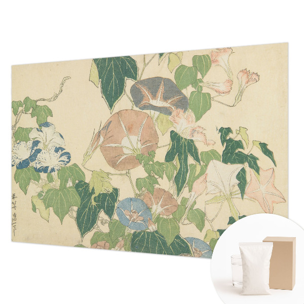 Fotobehang woonkamer met een bloemig en elegant dessin