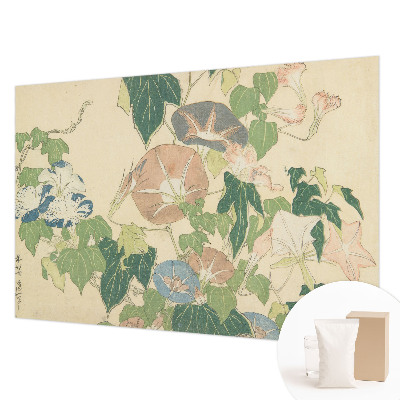 Fotobehang woonkamer met een bloemig en elegant dessin