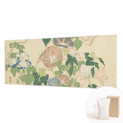 Fotobehang woonkamer met een bloemig en elegant dessin