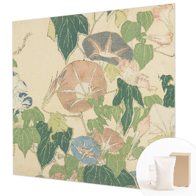Fotobehang woonkamer met een bloemig en elegant dessin