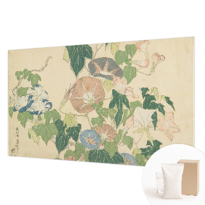 Fotobehang woonkamer met een bloemig en elegant dessin