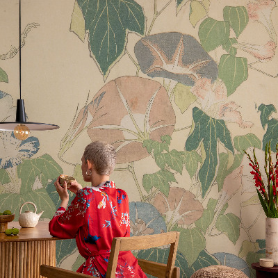 Fotobehang woonkamer Bloemige elegantie