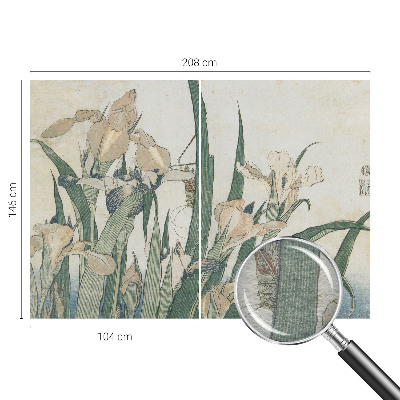 Fotobehang slaapkamer Delicate irissen