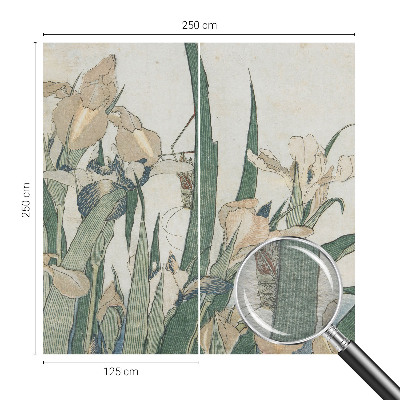 Fotobehang slaapkamer Delicate irissen