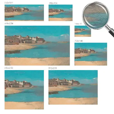 Fotobehang voor slaapkamer met een rustig dorpslandschap