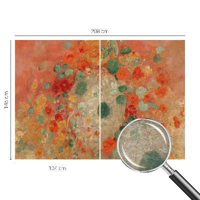 Fotobehang voor de woonkamer Abstracte bloemen
