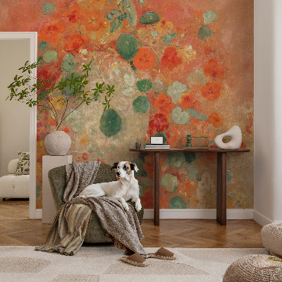 Fotobehang voor de woonkamer Abstracte bloemen