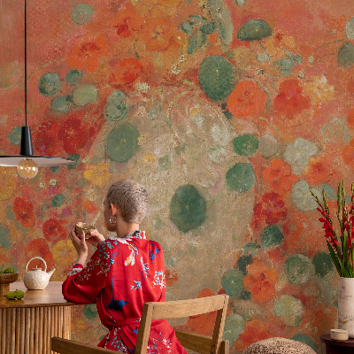 Fotobehang voor de woonkamer Abstracte bloemen