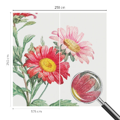 Fotobehang voor de slaapkamer Tere bloemen
