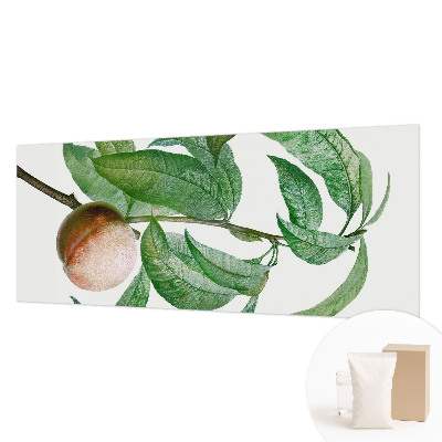 Modern fotobehang voor de woonkamer met een rijpe perzik als motief