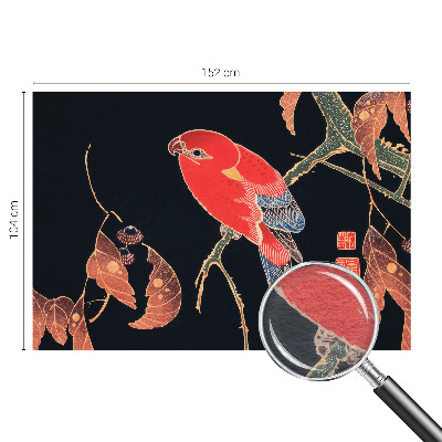 Fotobehang met een exotische vogel als motief