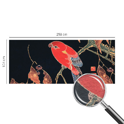 Fotobehang met een exotische vogel als motief