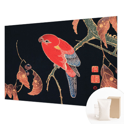 Fotobehang met een exotische vogel als motief