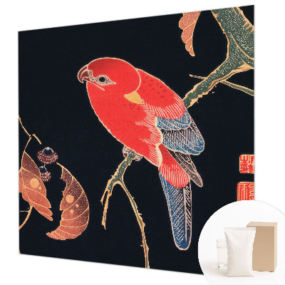 Fotobehang met een exotische vogel als motief