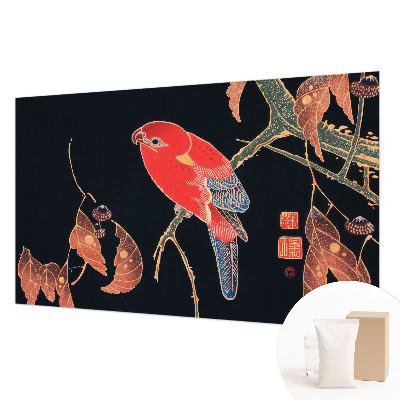 Fotobehang met een exotische vogel als motief