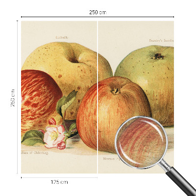 Behang met print met een print van appelbloesems