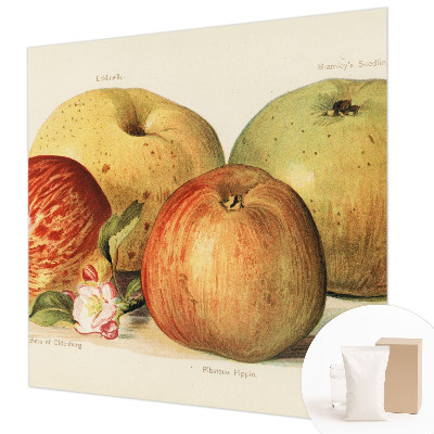 Behang met print met een print van appelbloesems