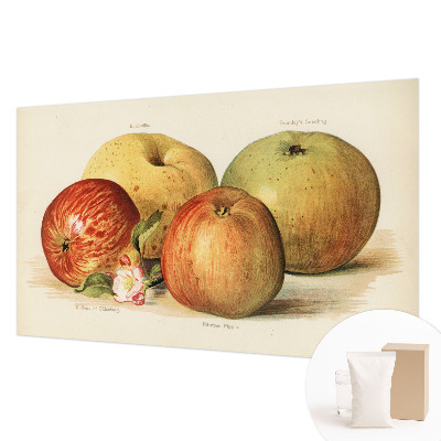 Behang met print met een print van appelbloesems