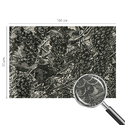 Muurbehang met een dessin van druiven