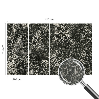 Muur behang Druivenafdruk