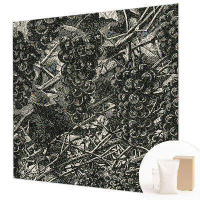 Muur behang Druivenafdruk