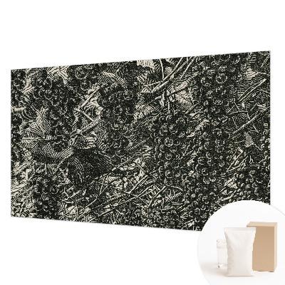 Muurbehang met een dessin van druiven