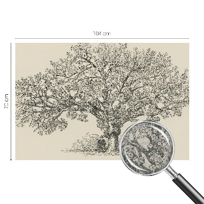 Foto behang op maat Boomillustratie