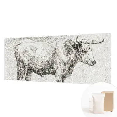 Fotobehang naadloos met een illustratie van een stierpotlood