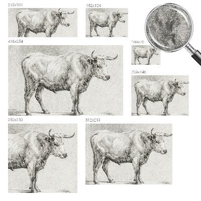 Fotobehang naadloos Stierpotlood