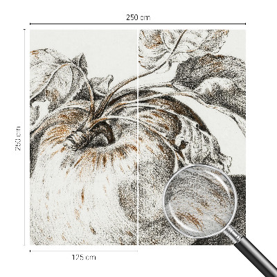 Naadloos fotobehang Appelbladeren