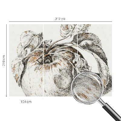 Naadloos fotobehang Appelbladeren