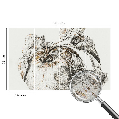 Naadloos fotobehang Appelbladeren