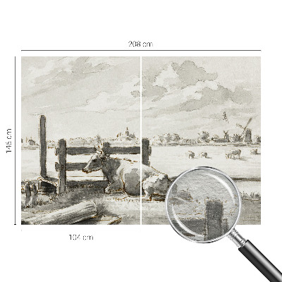 Fotobehang op maat Landelijk idyllisch