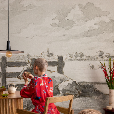 Fotobehang op maat met een landelijk idyllisch motief
