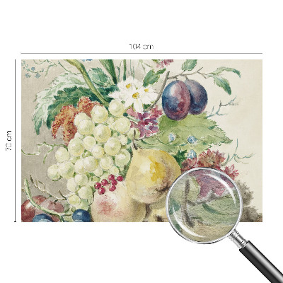 Fotobehang woonkamer Bloemen en vruchten