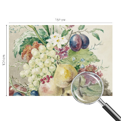 Fotobehang woonkamer Bloemen en vruchten