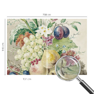 Fotobehang woonkamer Bloemen en vruchten