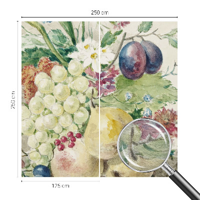Fotobehang woonkamer Bloemen en vruchten