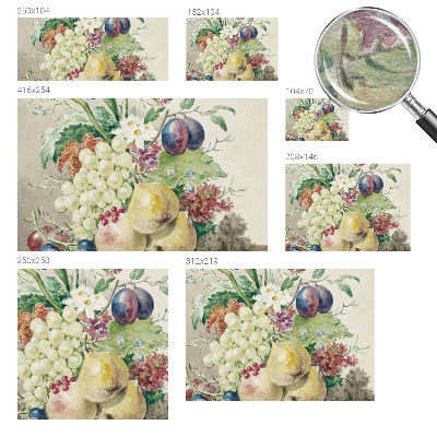 Fotobehang woonkamer Bloemen en vruchten