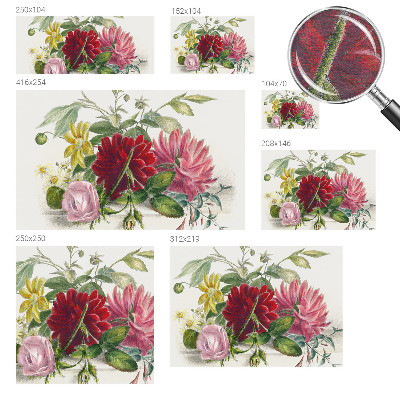 Fotobehang voor de woonkamer met een bloemenboeket als motief