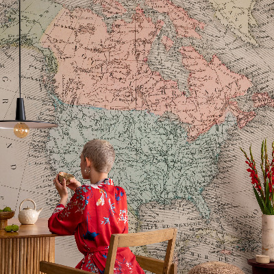 Modern fotobehang Historische kaart