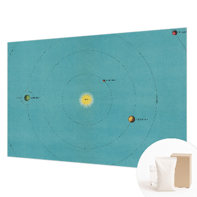Modern fotobehang voor de woonkamer Kosmisch systeem