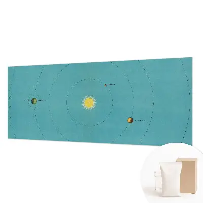 Modern fotobehang voor de woonkamer met het motief 'Kosmisch systeem'