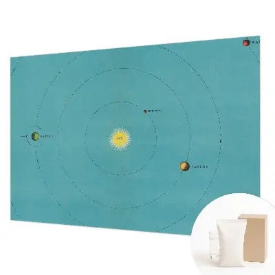 Modern fotobehang voor de woonkamer met het motief 'Kosmisch systeem'